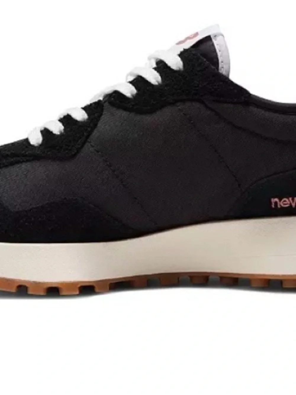 New Balance 327 Black Sneakers with White 'N' Logo Women's Size 7.5